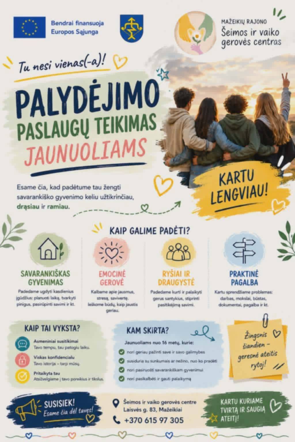 You are currently viewing Palydėjimo paslaugų teikimas jaunuoliams !